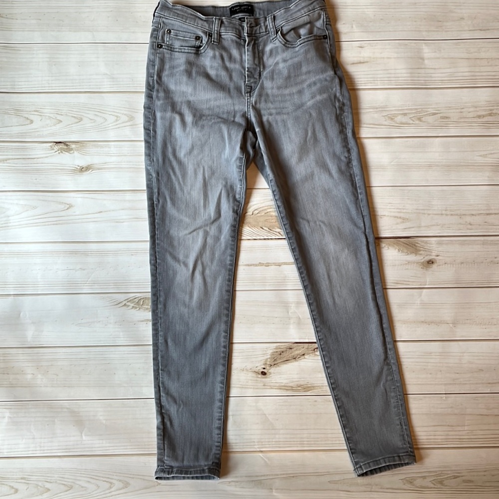 Banana Republic Sculpt skinny gray jeans